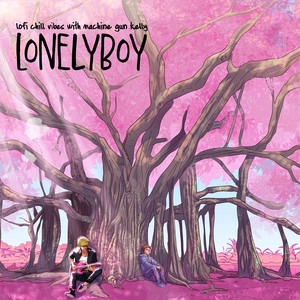 Album cover lofi chill vibes with machine gun kelly
